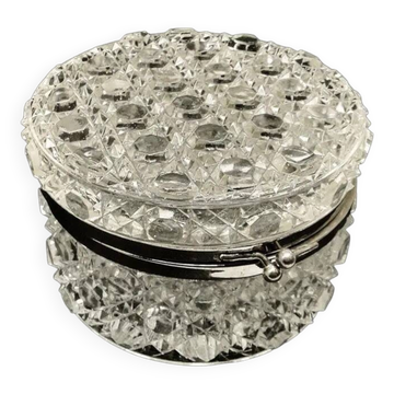Bonbonniere, Vienna Secession, pressed glass, Belgium, 1930s