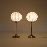 Pair of Bergboms B-024 table lamps mid-century, 1960s, Sweden