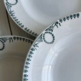 5 iron earthenware soup plates