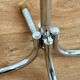 Vintage stainless steel coat rack – 12 hooks
