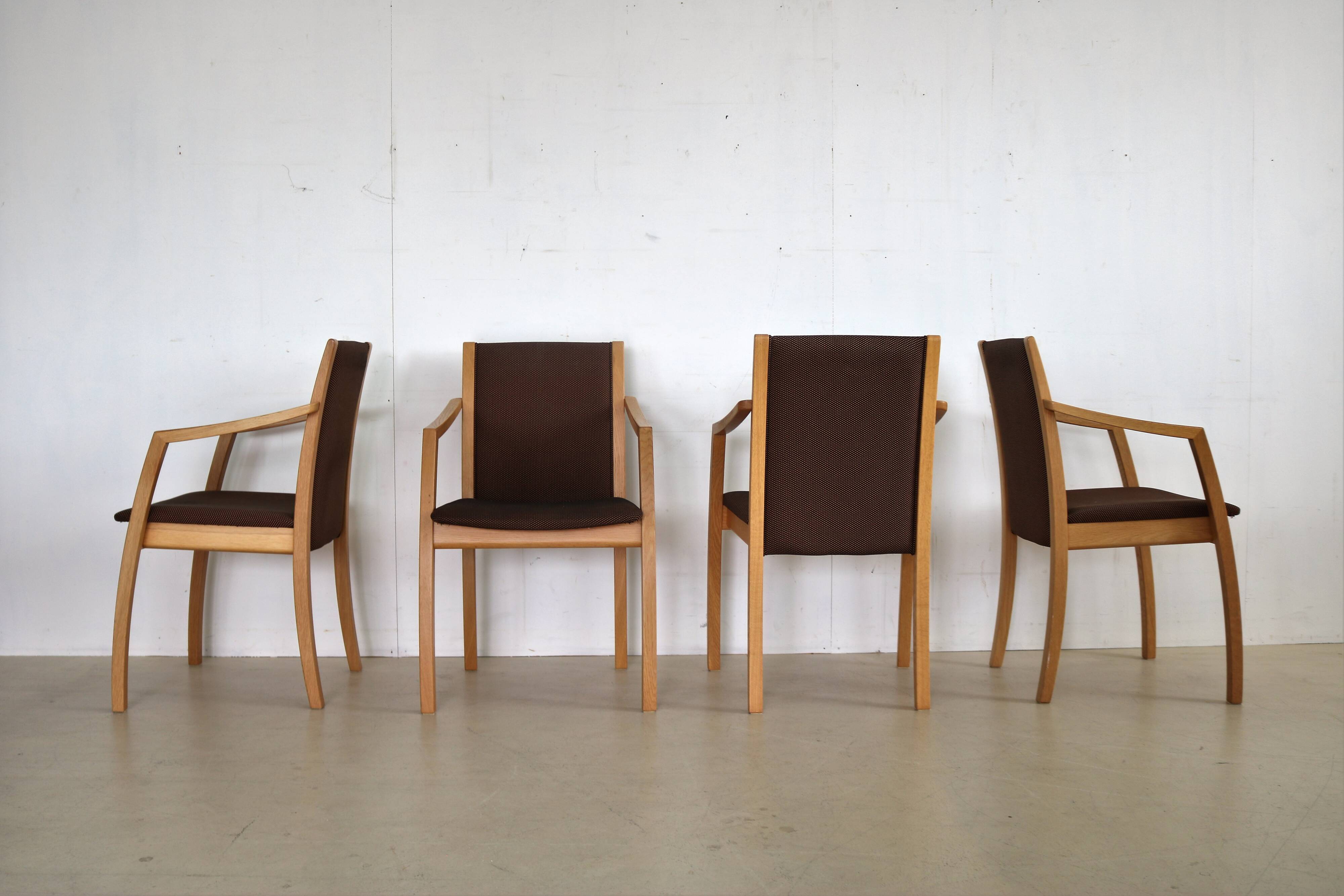 Danish set of 4 dining chairs by Skovby