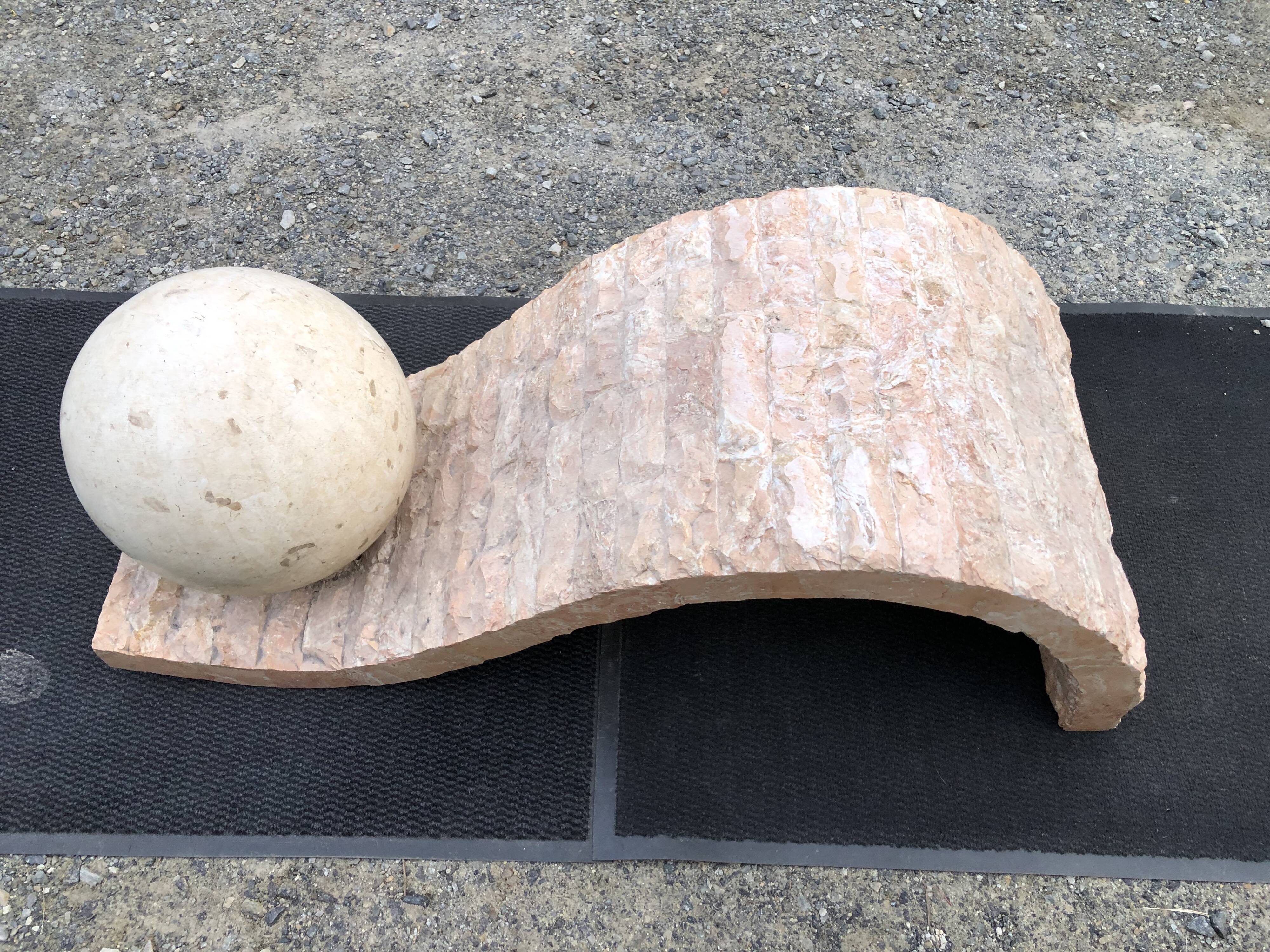 80s design coffee table. made of Mactan travertine stones from Magnussen ponte.