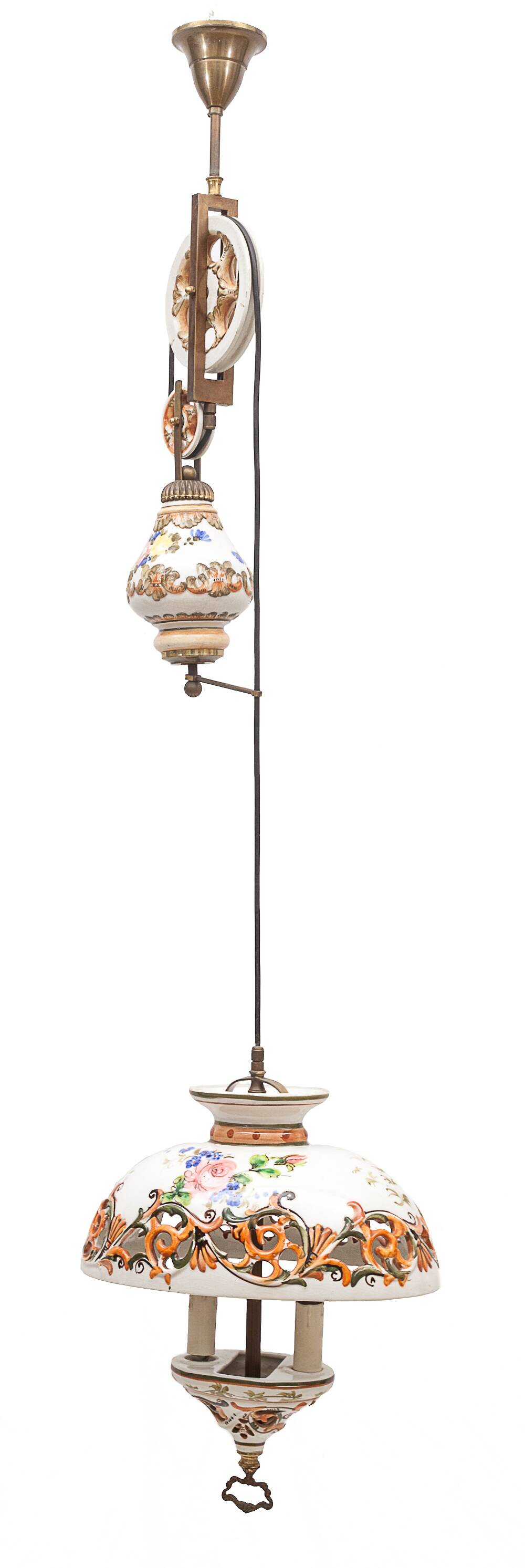 Ceramic up-and-down chandelier