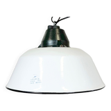 Enamel and cast iron industrial pendant light 1960s