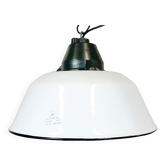 Enamel and cast iron industrial pendant light 1960s
