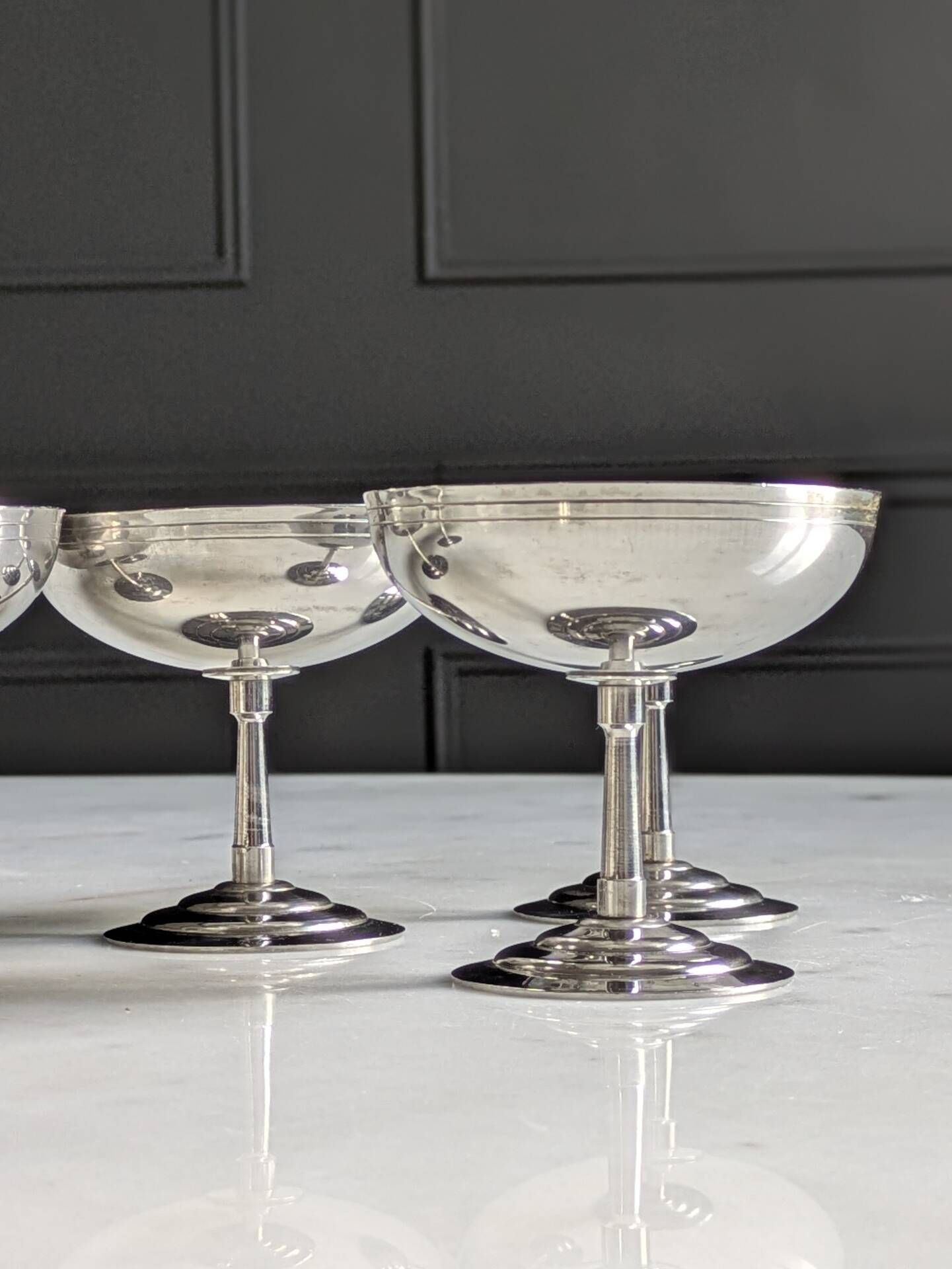 Suite de six coupes à glace/sorbet par Rémy Letang  70'