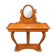 Coiffeuse Console en merisier avec miroir ovale orientable