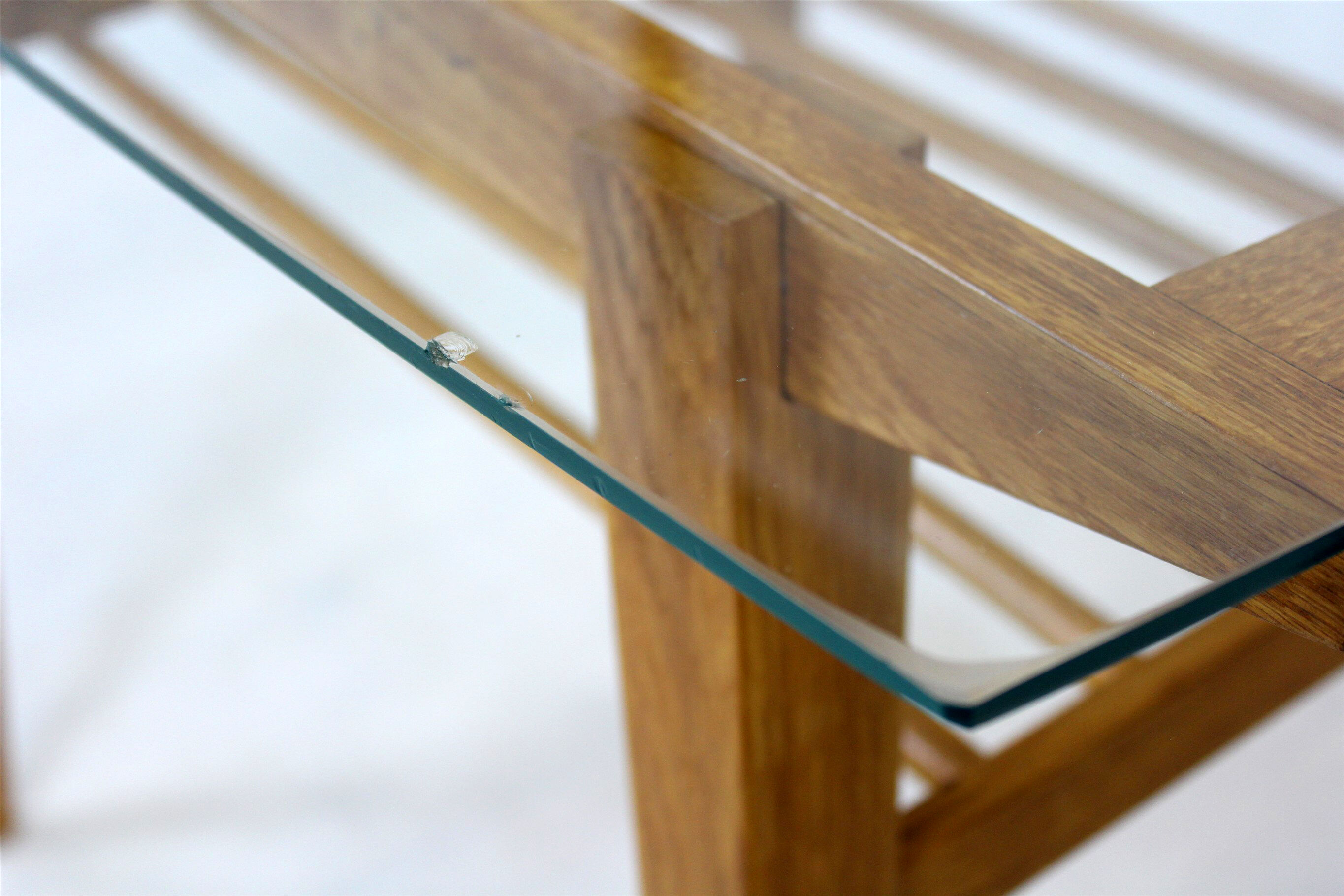 Wooden Coffee Table with Glass Top from Drevozpracujici Druzstvo, 1960s
