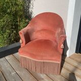 Pink toad armchair