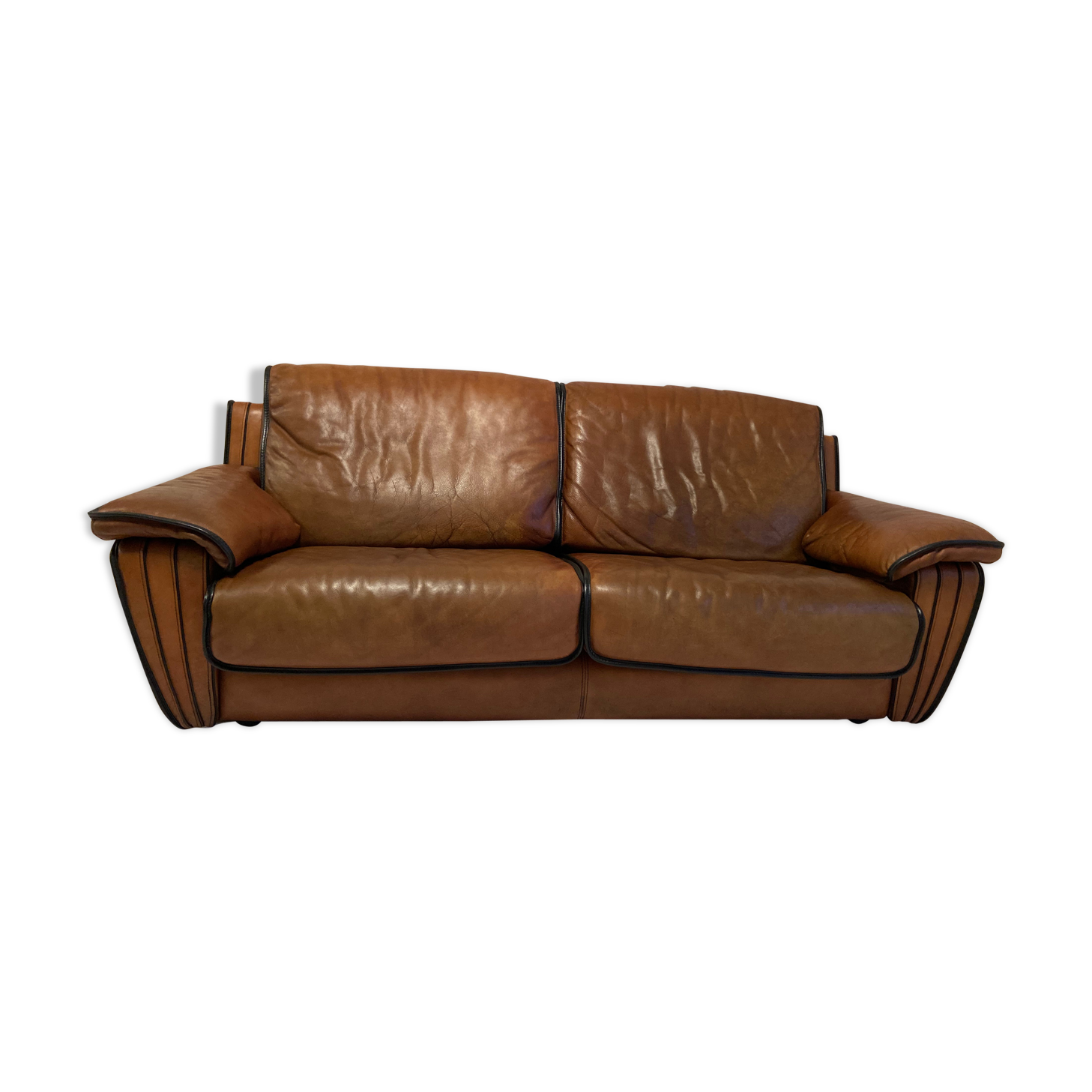 Vintage leather sofa 1980