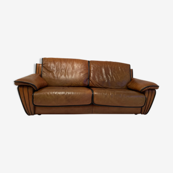 Vintage leather sofa 1980