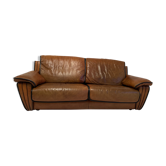 Canapé cuir vintage 1980