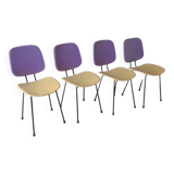 Série de 4 chaises vintage