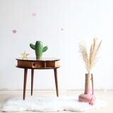 Table ronde d'appoint tripode pieds compas
