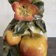 Art Nouveau ceramic vase – fruit and flower decoration