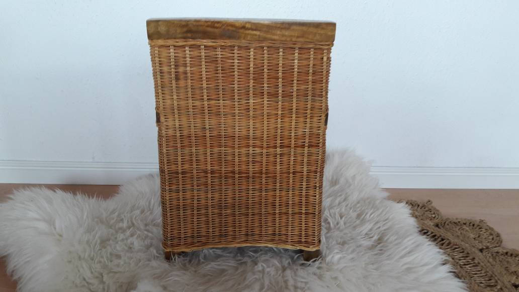 Fauteuil en rotin vintage