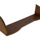 Vintage wooden wall shelve rack bookshelf in oak wood minimalist