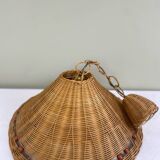 Vintage wicker pendant light