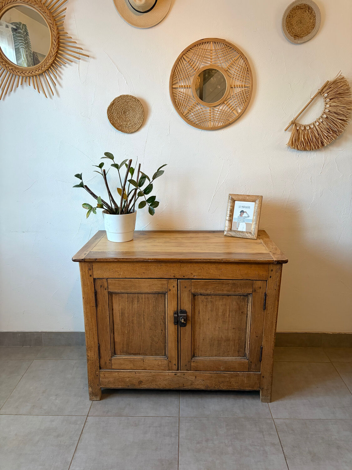 Vintage Parisian buffet in solid oak