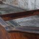 Rounded Walnut Burl Double Bed, 1950s