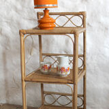 Rattan shelf