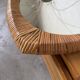 Woven wicker mirror French Riviera 1960