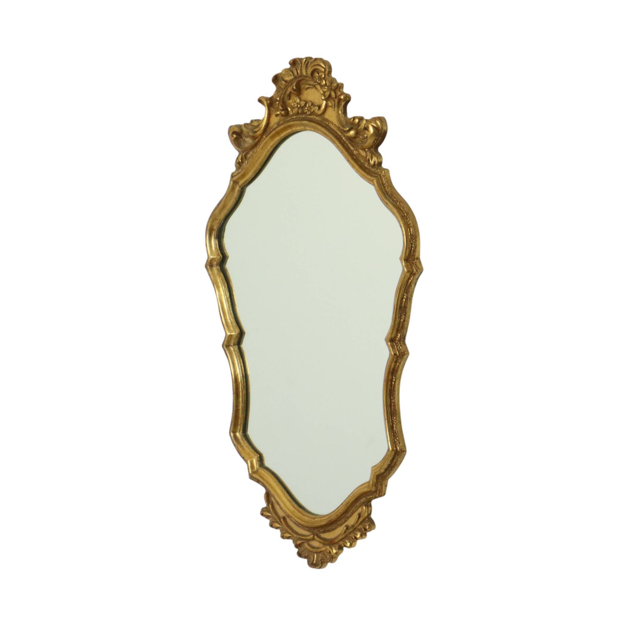 Classic Gold Leaf Mirror Crested Mirror Baroque Deknudt