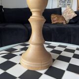 Lampe ancienne en bois tourné