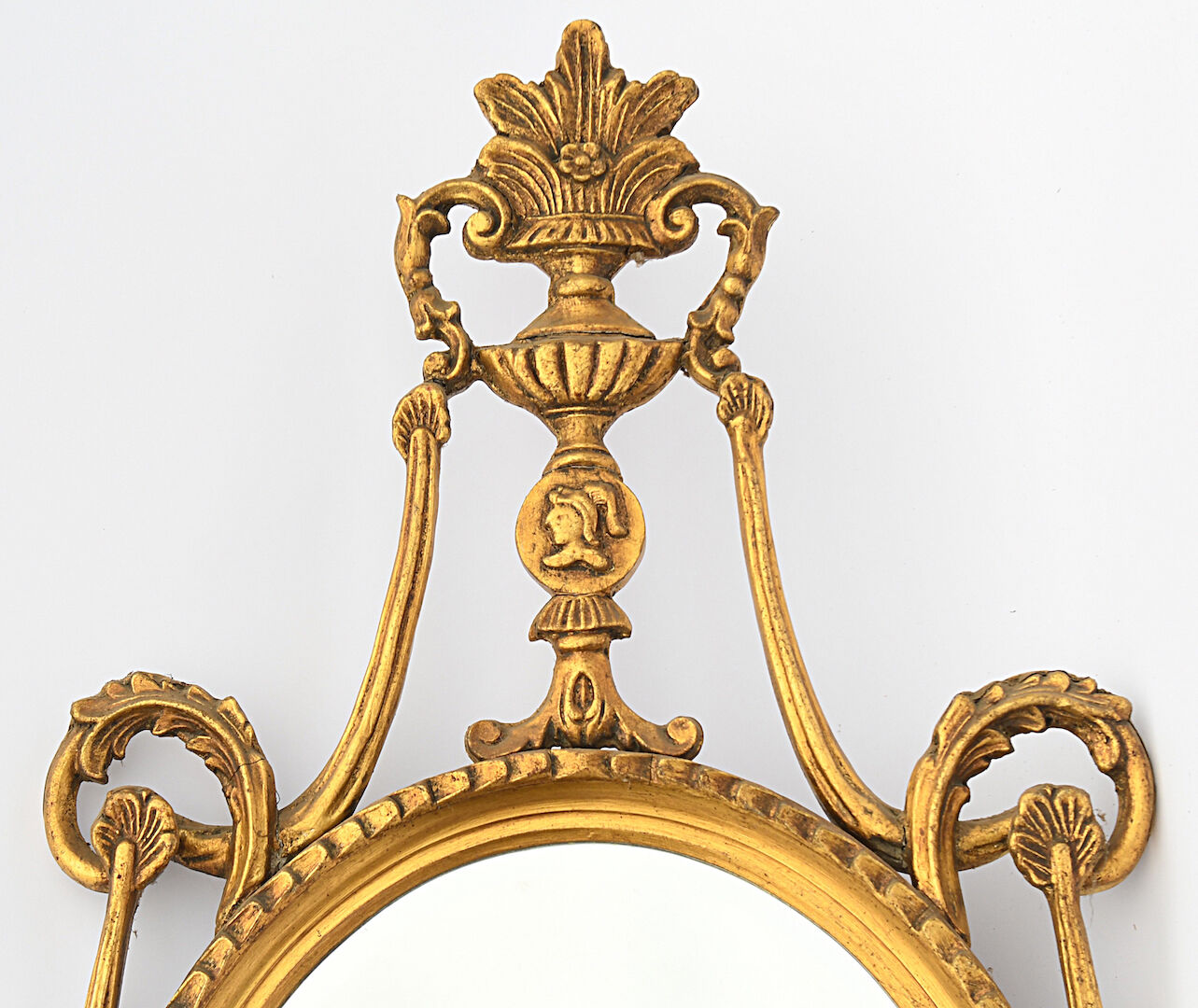 Golden resin mirror
