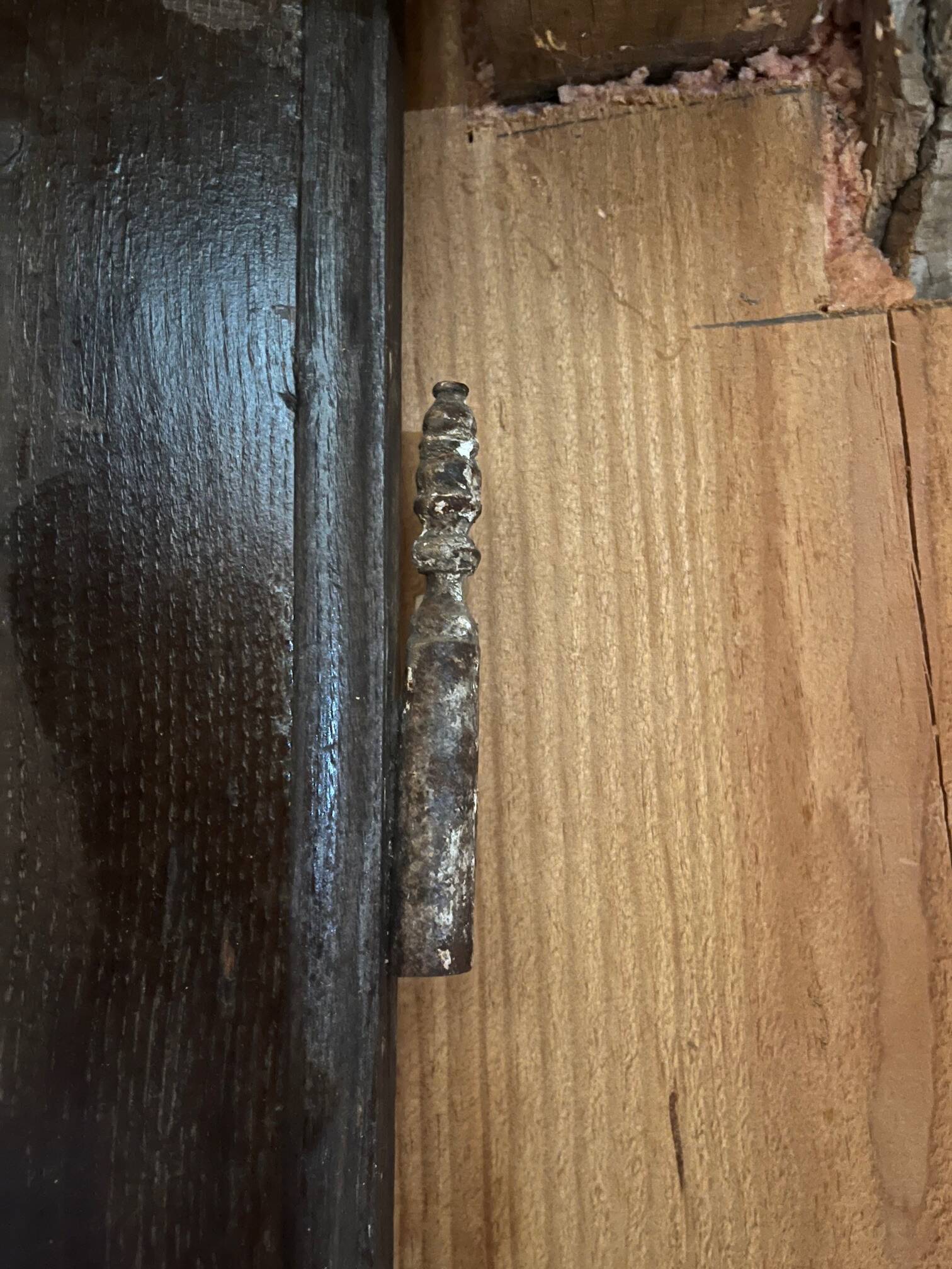 Double wooden door