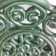 Green ceramic bowl