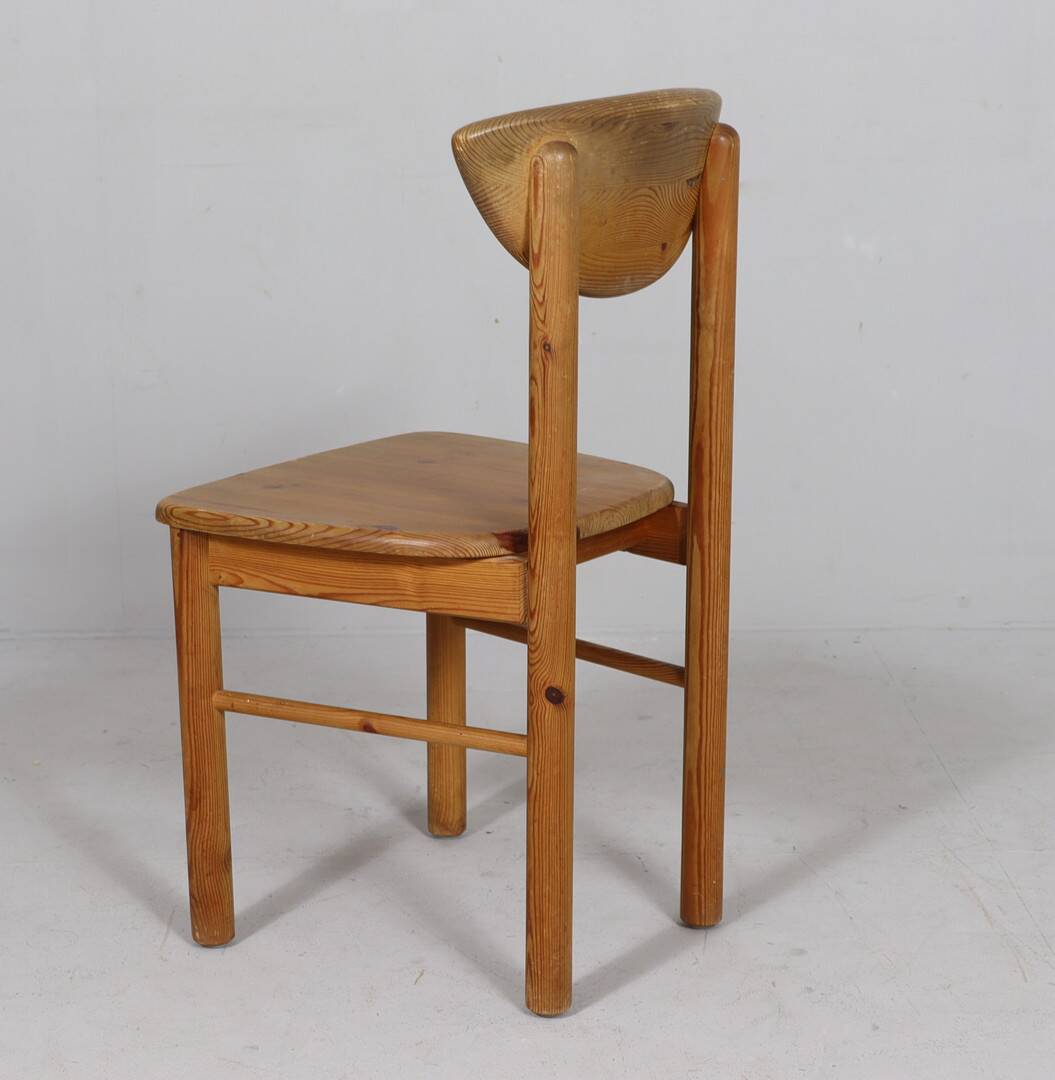 Lot de 6 chaises de salle à manger, Rainer Daumiller, bois de pin, années 1970