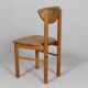 Lot de 6 chaises de salle à manger, Rainer Daumiller, bois de pin, années 1970