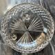 Bohemian crystal fruit bowl diamond point centrepiece decoration
