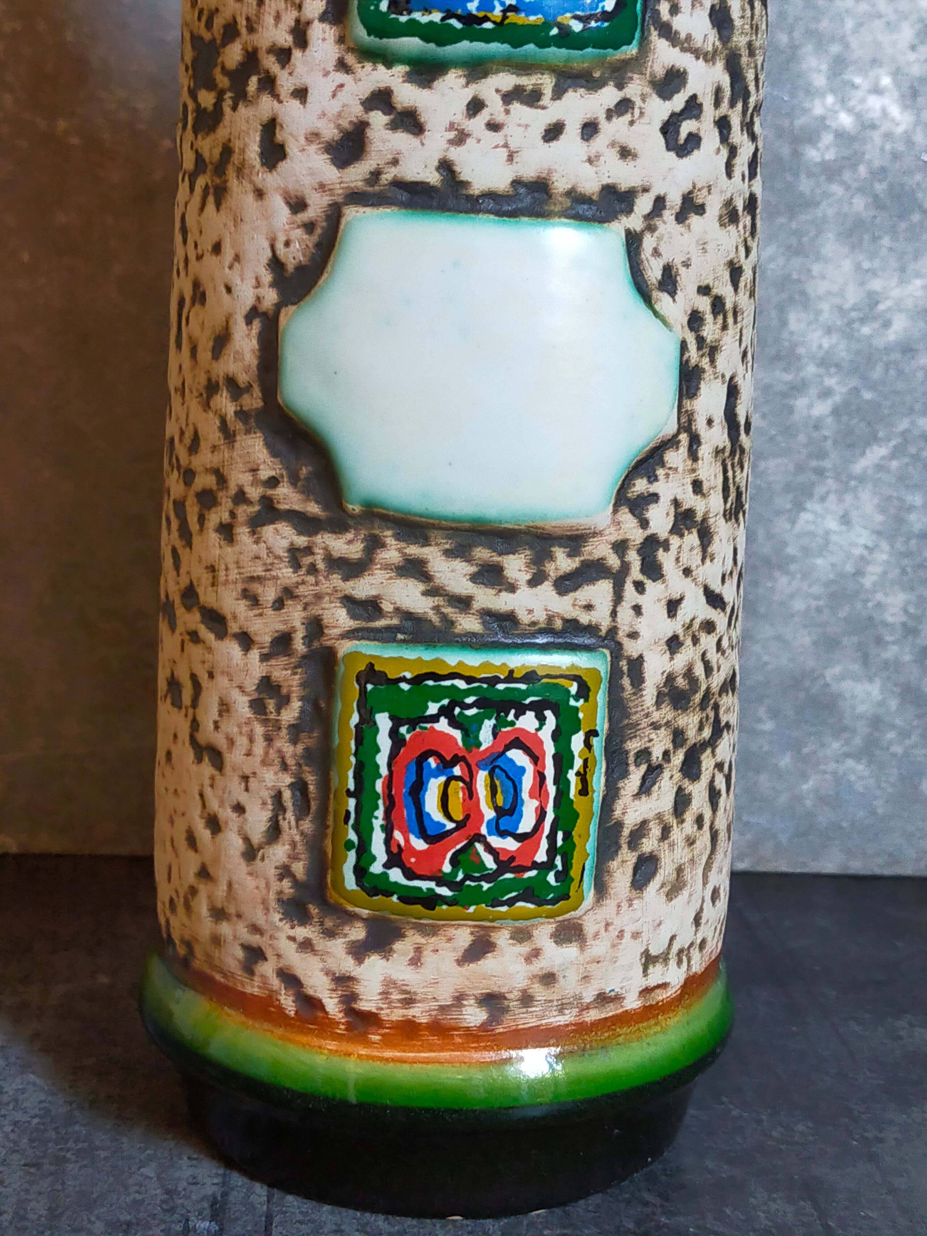 Bottle -soliflore ceramic west-germany vintage