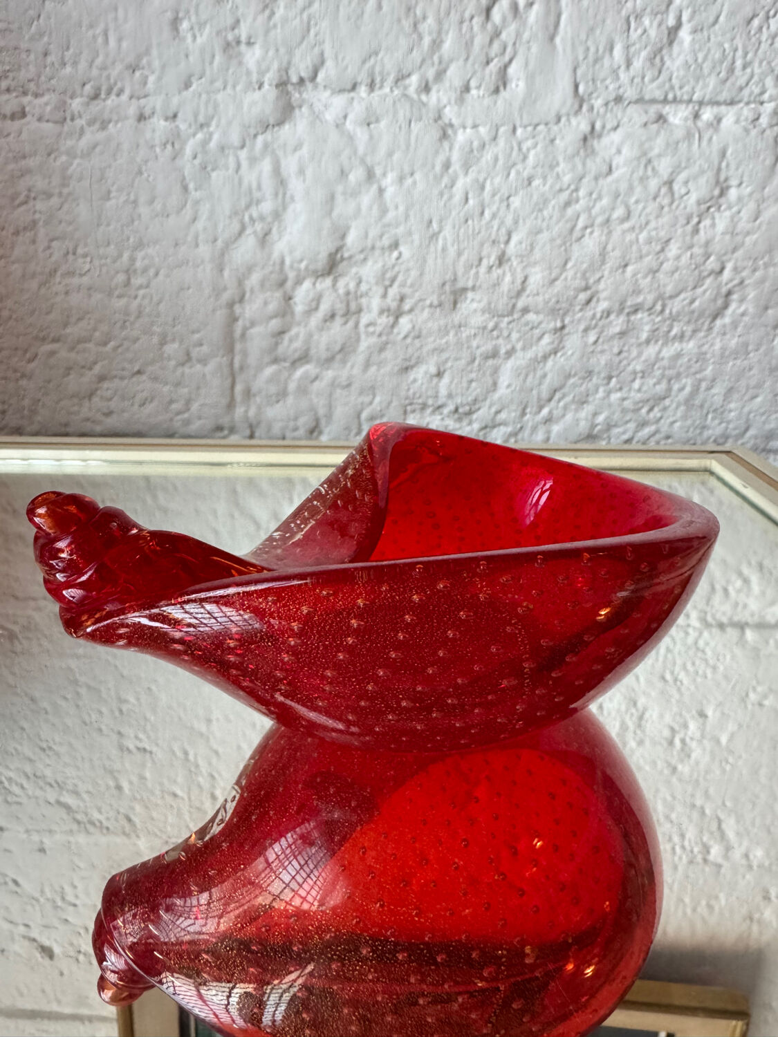 Murano Sommerso pocket emptier from the 70s