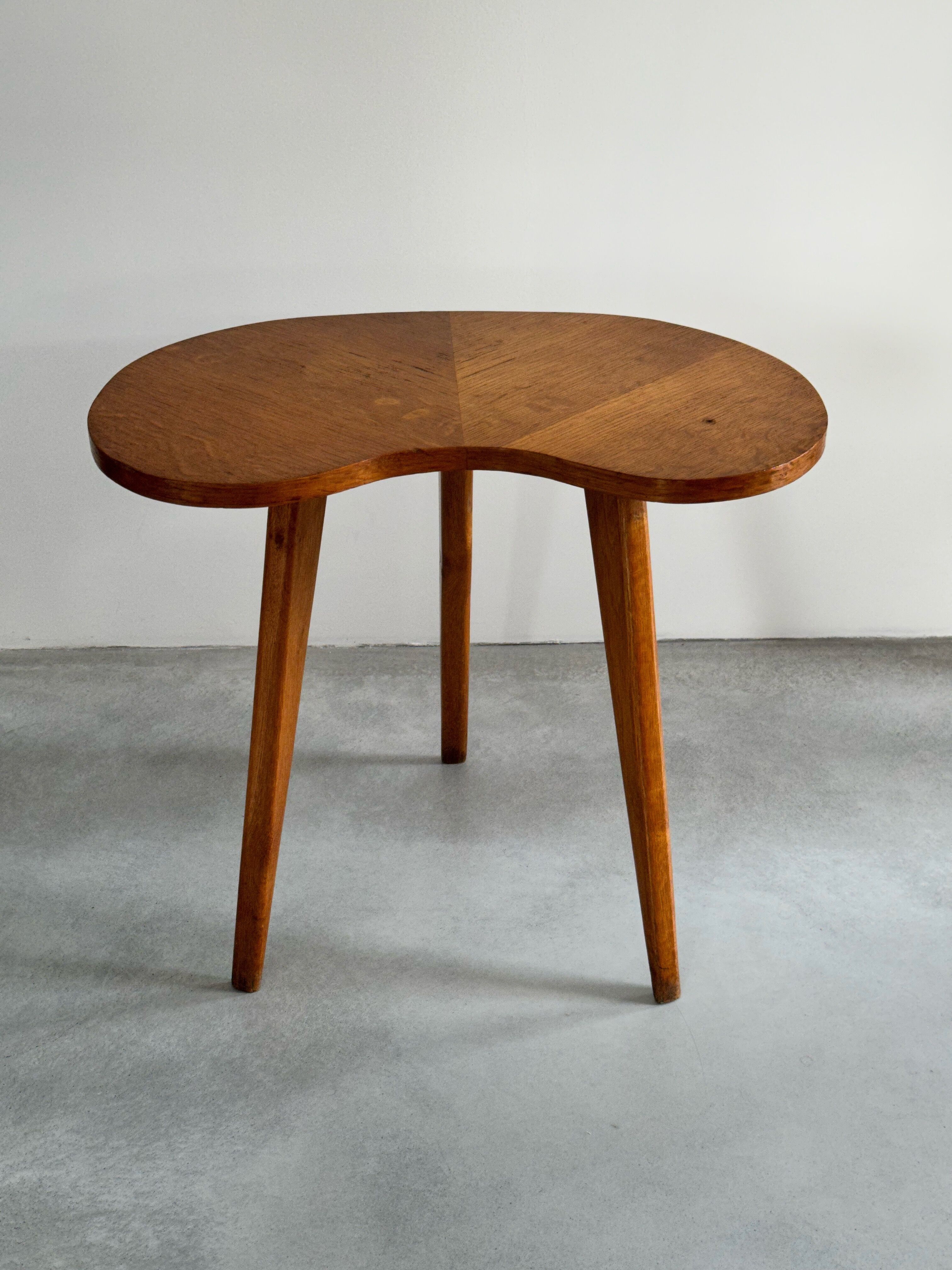 Vintage wooden side table or end table from the 60s