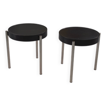 Paire de tables d'appoint par Tavolino Brighella pour Zanotta 1980's