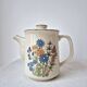 Cafetière en grès à fleurs '70s - Vintage