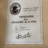 Old tapestry in the spirit of J. Lurcat, signed Goupil circa 1960