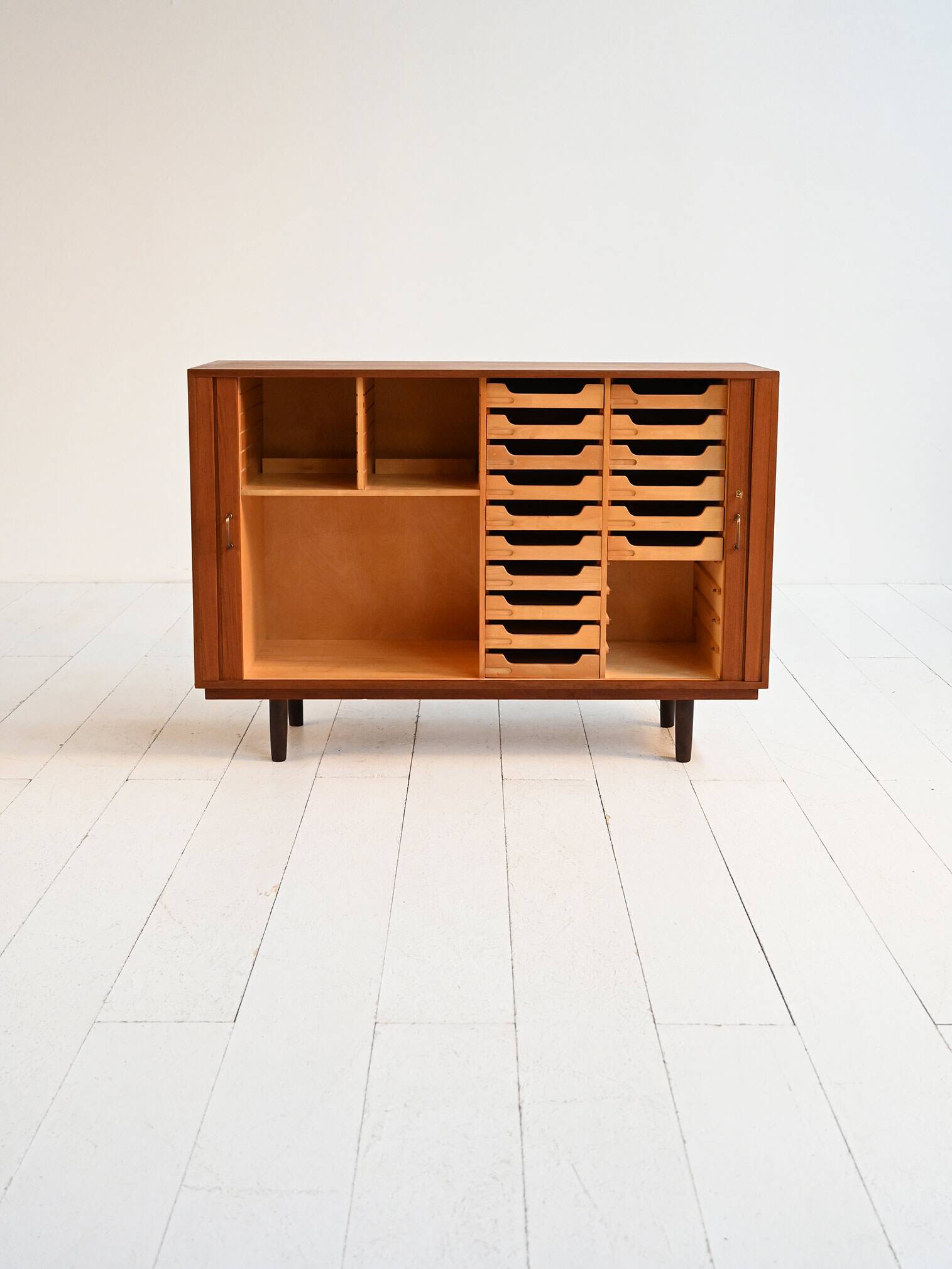 Scandinavian teak highboard 1950s