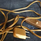 Lamp foot turned carved antique patina