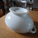Soupière ancienne en porcelaine blanche