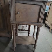 Solid wood bedside table ready to paint old vintage door flea marketspritdantan