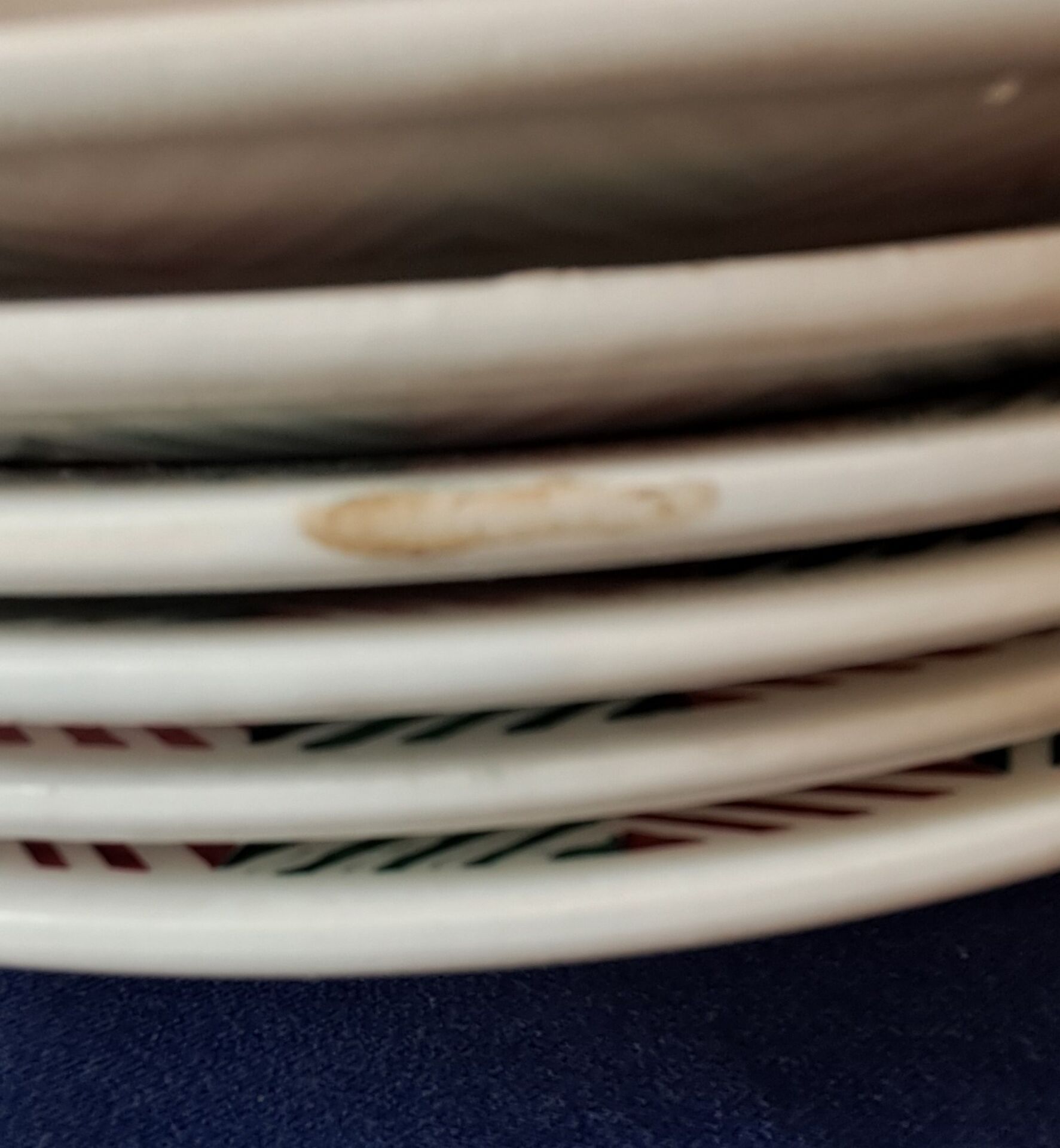 6 assiettes creuses modèle Adèle de Digoin Sarreguemines