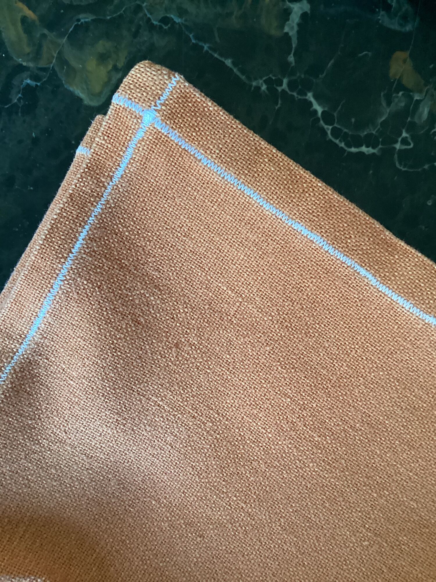 Set of six vintage cotton towels