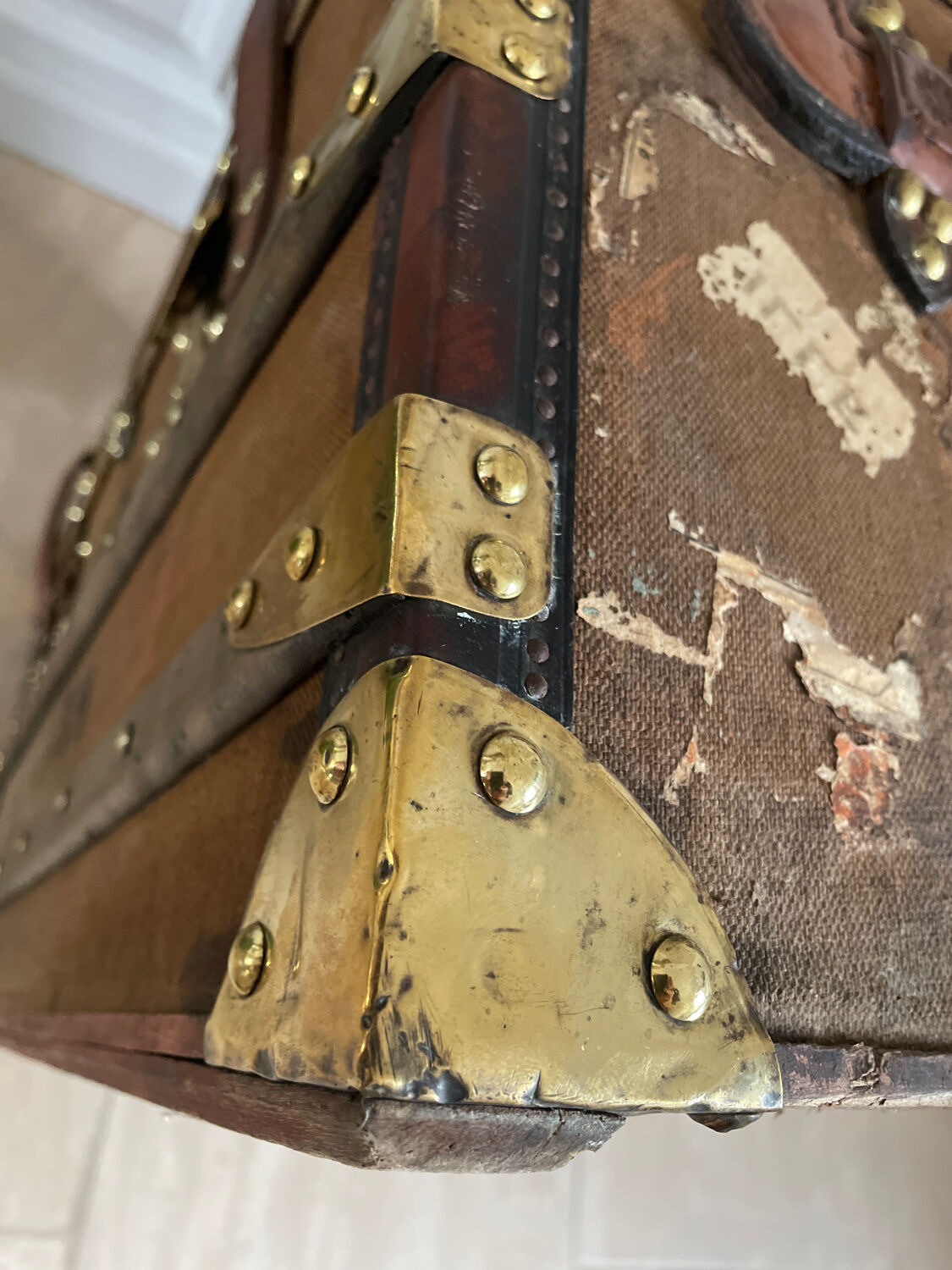 Travel trunk late nineteenth century