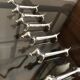Basset knife holder in silver metal