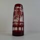 Egermann Art Deco Ruby Cut Overlay Vase, Czechoslovakia, circa 1920