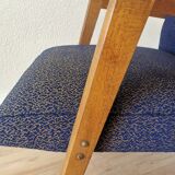 Vintage Royal Blue Armchair: Mid-Century Modern Lounge Chair